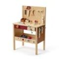 Kids Concept - Kid's Hub Werkbank mit Zubehör, 55 x 36 x 80 cm, bunt (21er-Set)