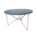 Acapulco Design - The Low Table, H 36 x Ø 65 cm, Terrazzo / memphisblau