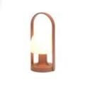 marset - FollowMe Outdoor Akku LED Tischleuchte, H 28,8 cm, terracotta