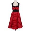 Hell Bunny Damen Kleid, rot, Gr. 36