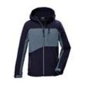 Softshelljacke KILLTEC "KOW 367 BYS SFTSHLL JCKT" Gr. 128, blau (navy) Kinder Jacken