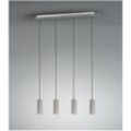 Suspension Island 4 Lights Zylinder GU10 Marley Nickel Beleuchtung