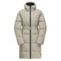 Daunenmantel JACK WOLFSKIN "FROZEN LAKE COAT W" Gr. L (42/44), beige (seal) Damen Mäntel