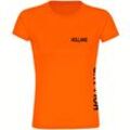 multifanshop® Damen T-Shirt - Holland - Brust & Seite - Druck schwarz