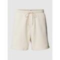 Regular Fit Sweatshorts mit Logo-Stitching Modell 'BEACH'