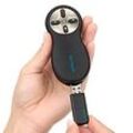 Wireless Presenter Kensington 33374EU, roter Laserpointer Klasse 2, Reichweite bis 20 m, 4 Tasten, USB-Empfänger, schwarz-silber, inkl. Batterien