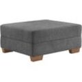 Hocker HOME AFFAIRE "DuraSpring" Gr. B/H/T: 98 cm x 44 cm x 82 cm, Microfaser, schwarz (memphis 17 black) Mit DuraSpring-Taschenfederkern, bis 140 kg belastbar