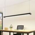 Arcchio LED-Pendellampe Cuna, schwarz, 162cm, Metall