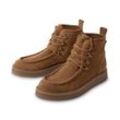 Veloursleder-Boots - Braun - Gr.: 37