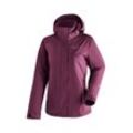 Outdoorjacke MAIER SPORTS "Metor Therm Rec W" Gr. 18, pink (magenta), Damen, 100% Polyester (recycled), Jacken, Damen Wanderjacke, atmungsaktiv und wasserdicht, wattierte Regenjacke mit Kapuze