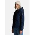 Steppjacke NAVAHOO "Eisbällchen" Gr. XS (34), blau (navy) Damen Jacken stylische Winterjacke mit Kapuze