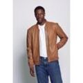 Blouson JCC "6010092-2", Herren, Gr. L, braun (cognac), Obermaterial: 100% Leder, Lamm / Futter 100% Baumwolle / Ärmelfutter: 100% Polyester, Jacken