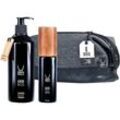 Ebenholz skincare Herrenpflege Körperpflege Geschenkset Cedrus Hair & Body Wash 330 ml + Bodyshape Oil Serum 90 ml + Kulturtasche