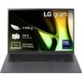 LG Business-Notebook "Gram 16" Ultralight Laptop, IPS-Display, 16 GB RAM, Windows 11 Home" Notebooks 16Z90S-G.AA79G, 2024 Gr. 16 GB RAM 1000 GB SSD, Core Ultra 7, grau