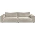 Big-Sofa PLACES OF STYLE "Enisa, legere Polsterung B/T/H: 290/127/85 cm", silber, B:290cm H:85cm T:127cm, Cord (88% Polyester / 12% Polyacryl), Sofas, Zeitloses und stylisches Loungemöbel, in Fein- und Breitcord