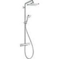 hansgrohe Croma E 280 1jet Showerpipe 27630000 chrom, mit Brausethermostat