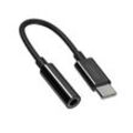 Kopfhöreradapter 3,5mm Miniklinke (weiblich) - USB Typ C (männlich) schwarz (SH-C1)