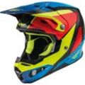 Fly Racing Formula CRB Prime, Motocrosshelm Schwarz/Neon-Gelb/Rot/Blau XS male