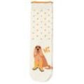 1 Paar Damen Socken mit Hunde-Motiv