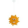 Etc-shop - Pendelleuchte Kinderzimmer Sonne Hängeleuchte Sonne Kinderleuchte Hängelampe, Fernbedienung dimmbar, Holz gelb, 1x rgb led 9W 806Lm