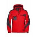 Professionelle Softshelljacke mit Innenfutter JN824 Gr. 3XL red/black - James&nicholson