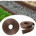 Naizy - Rasenkante 12m Kunststoff Rasenkanten Flexible Beeteinfassungen pe Rolle Beetumrandungen Lawn Edging 10cm Breit Beeteinfassung UV-Schutz &