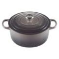 LE CREUSET Bräter rund Flint SIGNATURE