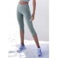 LASCANA ACTIVE Caprileggings mehrfarbig Gr. XS (32/34) für Damen. Mit Logoschriftzug. Figurbetont