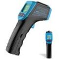 Infrarot-Thermometer, berührungslose digitale Laser-Temperaturpistole -58 °fa 1112 °f (-50 °ca 600 °c) mit LCD-Display, Blau, Blau