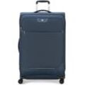 Weichgepäck-Trolley RONCATO "Joy, 75 cm" Gr. B/H/T: 48cm x 75cm x 29cm 98 l, blau Koffer Reisegepäck mittel groß mit Volumenerweiterung und TSA Schloss