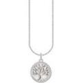 Kette mit Anhänger THOMAS SABO "Tree-of-Love-Anhänger, KE2220-007-21-L45V, KE2220-427-39-L45V" Gr. 45, silber (silberfarben), Halsketten, Damen, 45, Silber 925 (Sterlingsilber)