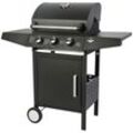 Gasgrill EL FUEGO "San Angelo", schwarz, B:110cm H:102cm T:53cm, Grills, BxTxH: 110x53x102 cm