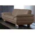 3-Sitzer CALIA ITALIA "Glamour, italienisches Designsofa mit sensationellem Sitzkomfort", braun (café), B:226cm H:79cm T:94cm, Sofas, für entspannende Momente, toller Designfuß