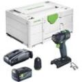 Festool - txs 18-Basic Akku Bohrschrauber 18 v 40 Nm Brushless + 1x Akku 5,0 Ah + Schnellladegerät + Systainer