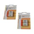 8 x aaa, Micro, R3, HR03 Akku 800mAh kompatibel mit Panasonic KX-TG8563, KX-TG8611, KX-TG8621 - Vhbw