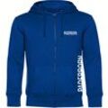 multifanshop® Kapuzen Sweatshirt Jacke - Paderborn - Brust & Seite - Druck weiß