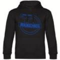 multifanshop Kapuzen Sweatshirt - Braunschweig - Meine Fankurve - Druck blau - Hoodie