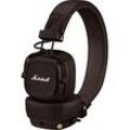 MARSHALL Major V, On-ear Kopfhörer Bluetooth Brown