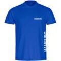 multifanshop Kinder T-Shirt - Hamburg - Brust & Seite - Druck weiß - Kind