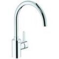 Grohe Spültisch-Armatur EHM Eurosmart Cosmopolitan chrom, Niederdruck, schwenkbarer C-Auslauf