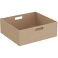 Vitra Equal Leder-Box 64114 45 x 40 x 16 cm, 2 Grifflöcher, beige