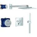 Grohe SmartControl Duschsystem Unterputz 34712000 chrom, mit 3 Absperrventilen, eckig