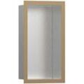 hansgrohe XtraStoris Wandnische 56094140 30x15x10cm, mit Designrahmen, Edelstahl gebürstet, brushed bronze