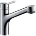 hansgrohe Talis M52 170 Küchenarmatur 32841000 mit Ausziehbrause, schwenkbar, chrom