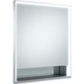 Keuco Royal Lumos Spiegelschrank 14311171201 Wandeinbau, silber-eloxiert, offenes Ablagefach, 650 x 735 x 165 mm, Anschlag links