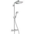 hansgrohe Croma Select 280 Air Showerpipe 26790000 chrom, 1jet, m Brausearm 400 mm schwenkbar