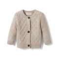 Tchibo Baby-Grobstrickjacke mit RWS-Wolle - Beige/Meliert - Kinder - Gr.: 86/92