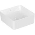 Villeroy und Boch Collaro Aufsatzwaschtisch 4A213801 ohne Überlauf, 38x38cm, weiß