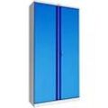 Phoenix SC Schrank Stahl 4 Abschließbar 1.000 x 500 x 1.900 mm Grau, Blau