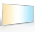 LED Panel 120x60cm 60W Rahmen silber - Lichtfarbe: CCT 3000K-6000K